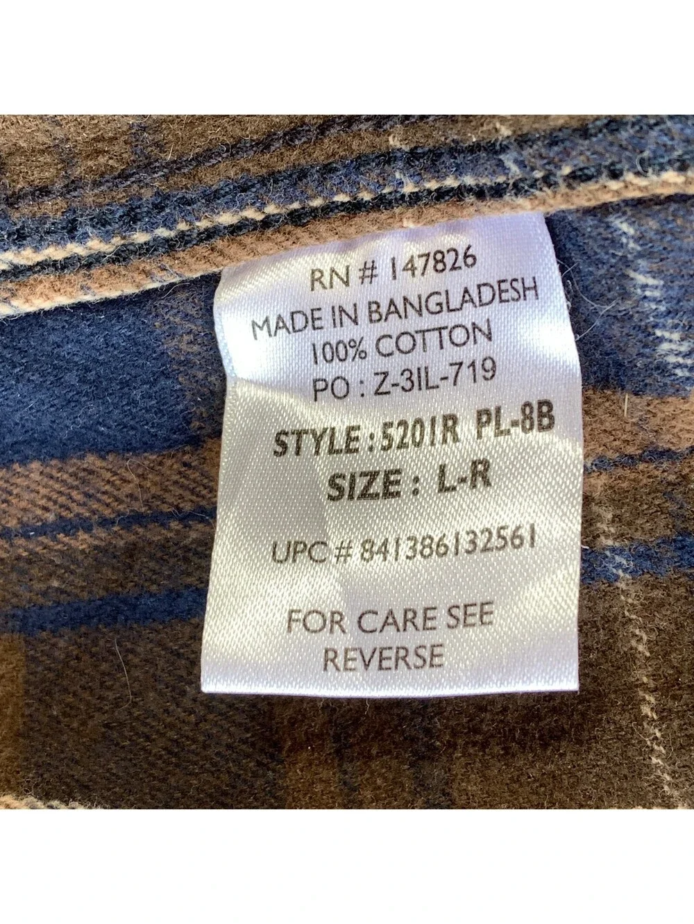 Five Brother Large Heavy Weight Long Sleeve Plaid Flannel Snap Shirt Jacket